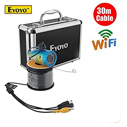 Eyoyo Wireless 2.4G Wifi Fish Finder Fishing Camera Detect Fishfinder Fish Hunter 30M 98ft For IOS Android