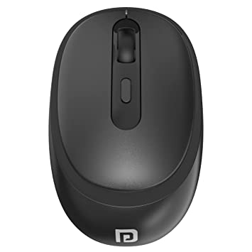 Portronics Toad 27 Wireless Mouse, Silent Buttons, 2.4 GHz with USB Nano Dongle for PC/Mac/Laptop, 1200 DPI Optical Tracking, Auto Power Saving Mode, Adjustable DPI Button(Black)