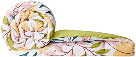 Amazon Brand - Solimo Microfibre Printed Comforter, Single (Autumn Leaves, 200 GSM)