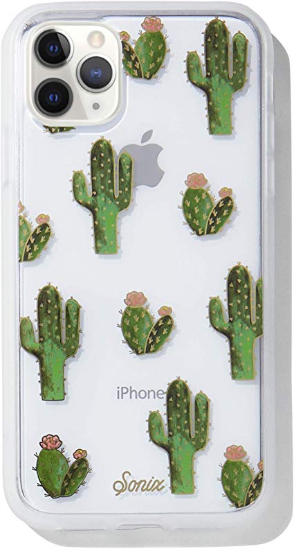 Sonix Prickly Pear Cactus Case for iPhone 11 Pro Max [Military Drop Test Certified] Protective Clear Case for Apple iPhone Xs Max, iPhone 11 Pro Max