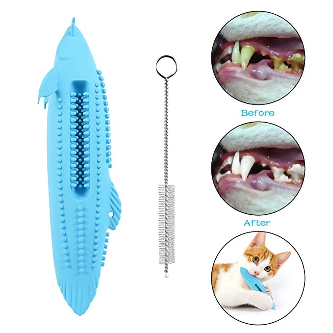 Cat Toys Interactive Cat Toy Cat Toothbrush Kitty Chew Toys Catnip Toys Kitten Toys Kitty Treat Toys Cat Teeth Cleaning Dental Care