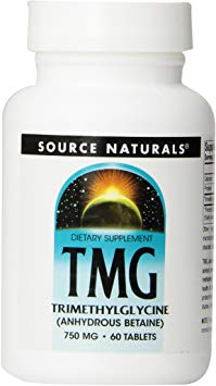 Source Naturals TMG 750mg Trimethylglycine (Anhydrous Betaine) - 60 Tablets