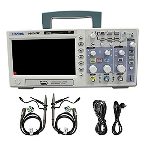 Hantek DSO5072P Digital Oscilloscope, 70 MHz Bandwidth, 1 GSa/s, 7.0" Display