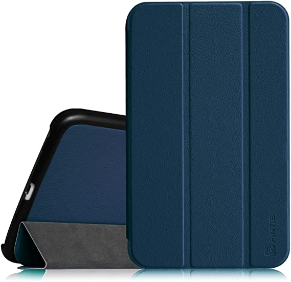 Fintie Slim Shell Case for Samsung Galaxy Tab 4 8.0 (8-Inch) Case - Ultra Lightweight Protective Stand Cover with Auto Sleep/Wake Feature, Navy
