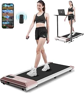 Walking Pad Treadmill, Smart APP Treadmills for Home, LED Display, Lightweight Portable 2 in 1 Walking Jogging Under Desk Treadmill, Installation Free