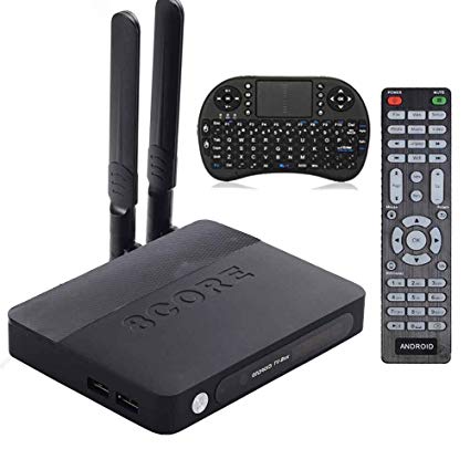 KUKELE UHD Leia 18 TV Box with Mini Keyboard | Android Streaming Media Player, WiFi Ethernet, MicroSD and USB