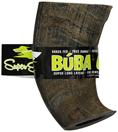 BUBA CHEW Natural Water Buffalo Horn - Large
