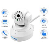 Salute Smart Baby Monitor Wifi Wireless Network Video Monitoring Record Home Surveillance Security Camera Two-way Audio Motion Detected for Iphone Ipad Android Smartphone and Tablets White