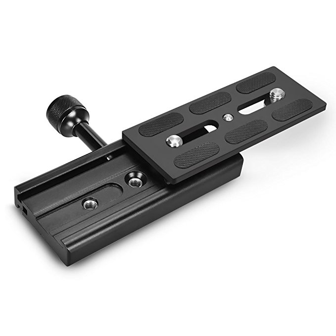 UTEBIT Camera Quick Release Plate 120mm Kit QR Plate Clamp Adapter Set with 3/8" 1/4" Screw Hole Fits Arca Swiss Benro for Tripod Ball Head Monopod