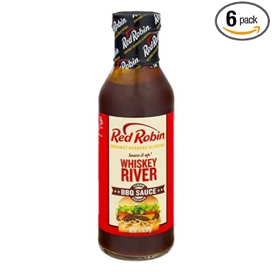 Red Robin Whiskey River Sauce, 14.0 OZ (Pack of 6)