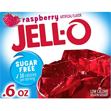 Jell-O Jello Sugar Gelatin Dessert Raspberry 06 Oz