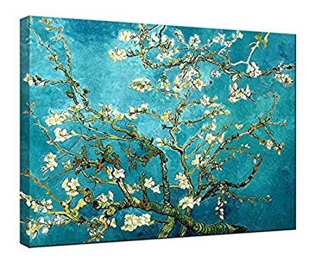 Wieco Art Giclee Canvas Print for Van Gogh Paintings Almond Blossom Modern Artwork for Wall Decor