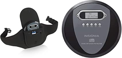 Insignia NS-P4112 Portable CD Player with Skip Protection for CD, CD-R, CD-RW - Includes Headphones with Savanizer Deluxe Holder Case