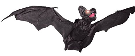 ANIMATED FLYING BAT HALLOWEEN PROP Scary Haunted House Yard Garden Decoration - SS84050