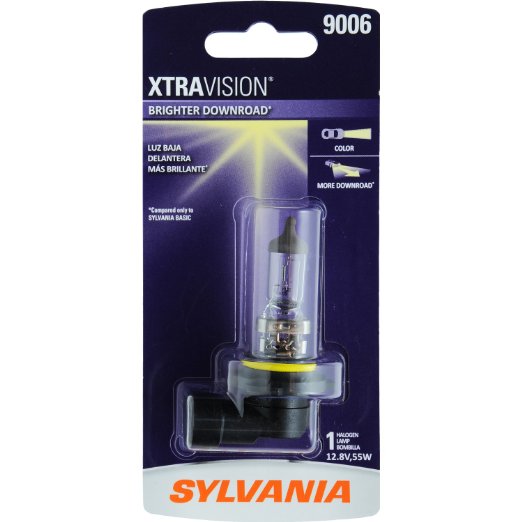 SYLVANIA 9006 XtraVision Halogen Headlight Bulb, (Contains 1 Bulb)