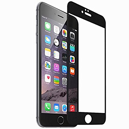 Xtop® iPhone 6 plus / 6s plus Screen Protector [0.26mm 3D 9H Hardness] HD [3D Touch Compatible-Curved Edge] Full Coverage Screen Tempered Glass Protector with 2.5D Edge (black)