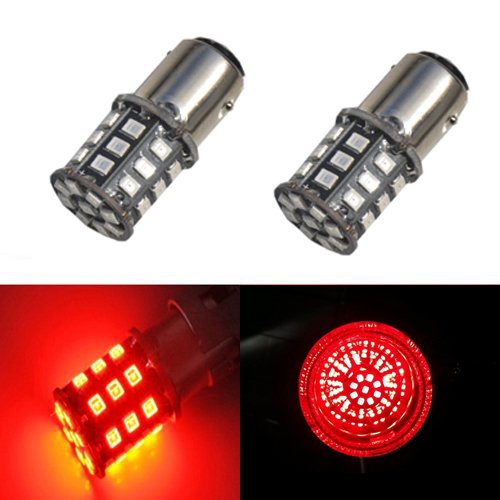 JDM ASTAR AX-2835 Chipsets 1157 2057 2357 7528 LED Bulbs For Brake Lights Tail lights Turn Signal Brilliant Red