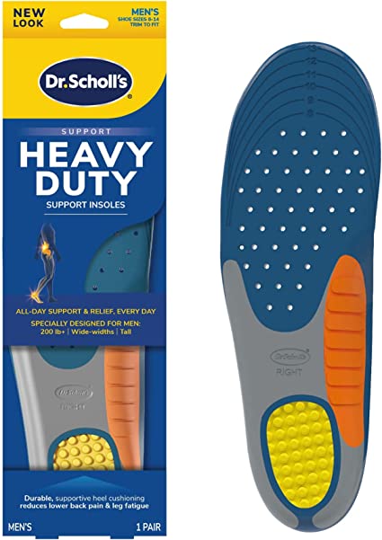 Dr. Scholl's 10601918 Pain Relief Orthotics Insoles for Heavy Duty Support for Men, Size 8-14 (Pack of 1)