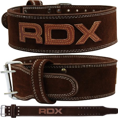 RDX Cow Hide Leather Gym Weight Lifting Belt Training Nubuck Powerlifting Back Support Fitness Bodybuilding