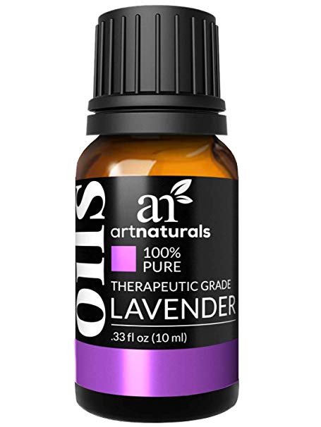 ArtNaturals 100% Pure Lavender Essential Oil - (.33 Fl Oz / 10ml) - Premium Undiluted Therapeutic Grade Natural From Bulgaria - Aromatherapy for Diffuser, Sleep, Relaxation, Skin and Hair Growth