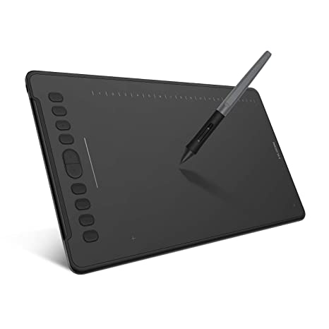 HUION 2019 Inspiroy H1161 Graphics Drawing Tablet Android Devices Supported 8192 Pen Pressure with Battery-Free Stylus 10 Shortcut Keys