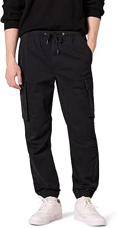 Amazon Essentials Men's Drawstring-Waist Regular-Fit Cargo Jogger