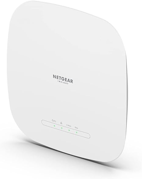 NETGEAR Wireless Access Point (WAX615) - WiFi 6 Dual-Band AX3000 Speed | Up to 256 Client Devices | 1 x 2.5G Ethernet LAN Port | 802.11ax | Insight Remote Management | PoE  or Optional Power Adapter