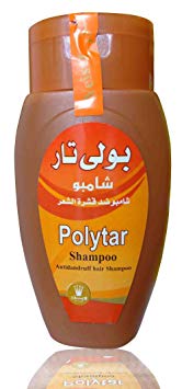 Polytar Hair Shampoo Anti Dandruff Itch Scalp Cleanser Eczema Psoriasis Lice 125ml (Each Pack)