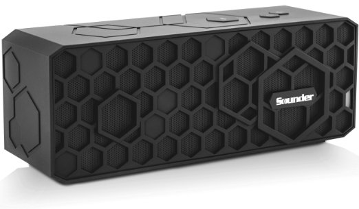 New Honeycomb by Sounder 10W Bluetooth 4.0 HiFi Speakers - Matte Black
