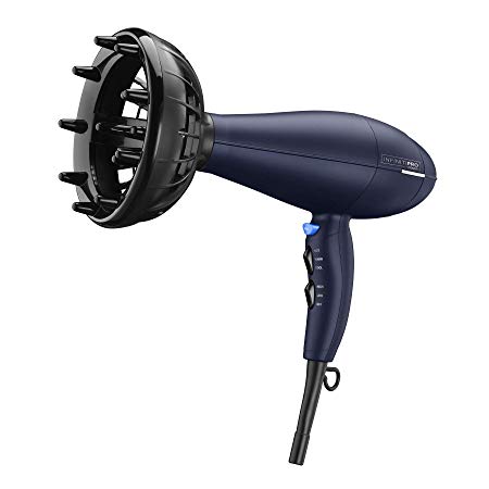 Infiniti PRO by Conair 1875 Watt Texture Styling Hair Dryer, Enhance Your Natural Curls and Waves