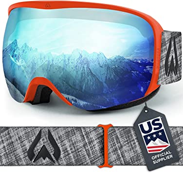 Wildhorn Cristo Ski Goggles OTG-100% UV Anti-Fog, Anti-Scratch-US Ski Team Official Supplier- Snow Goggles Men, Women & Youth