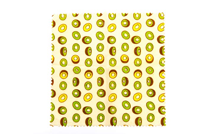 Beeswax Food Wraps, Reusable, Eco Friendly, Say NO to Plastic, Set of 3 (Small 7"x7", Medium 10"x10", Large 13"x13")