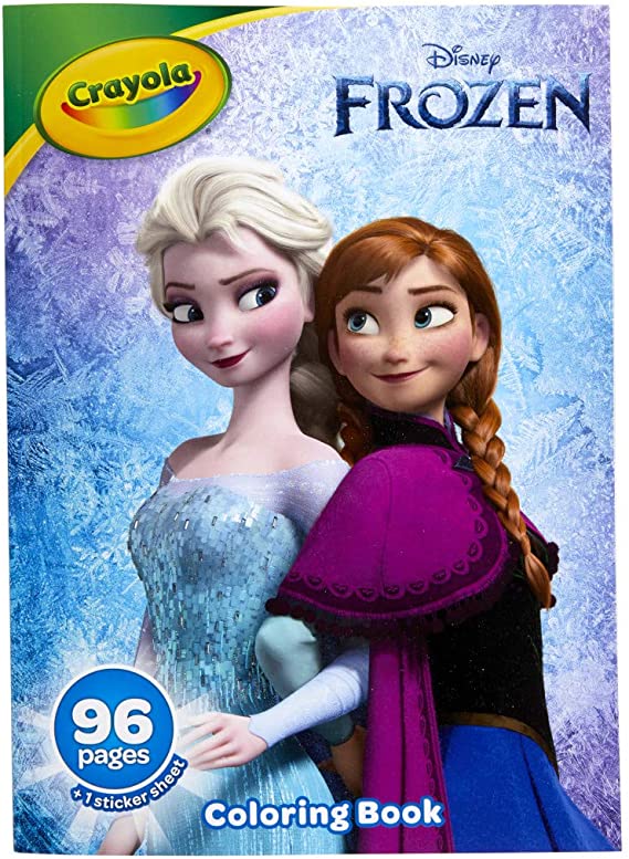 Crayola Frozen 2 Coloring Book with Stickers, Gift for Kids, 96 Pages, Ages 3, 4, 5, 6