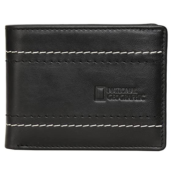 National Geographic Planet Leather (Goat) Black 14L Mens Wallet (NW0251)