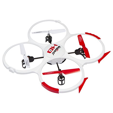 UDI U818A 2.4GHz 4 CH 6 Axis Gyro RC Quadcopter 818A with Camera White with 2 Batteries & Parts Set