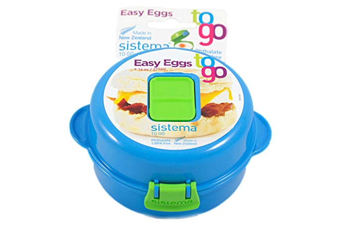 Sistema 9.16-Ounce Easy Eggs To Go, Blue, 1-Pack