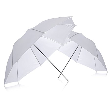 Neewer (2) 33" 83cm Photography Studio Flash Translucent White soft Umbrella