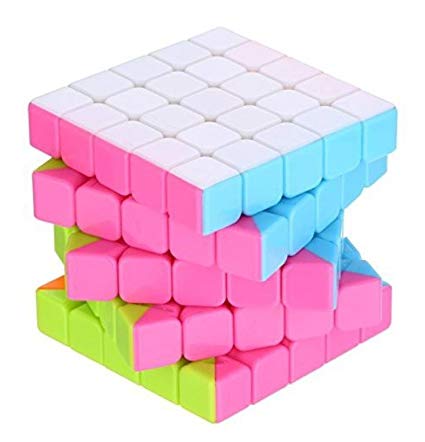 IndiaBuy 5X5X5 Stickerless Rubik'S Magic Speed Cube 3D-Puzzle