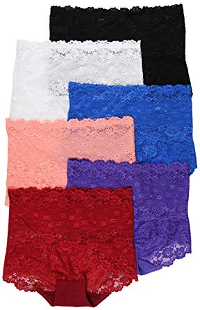 ToBeInStyle Women's Dressed Elegant Lace High Brief Panties