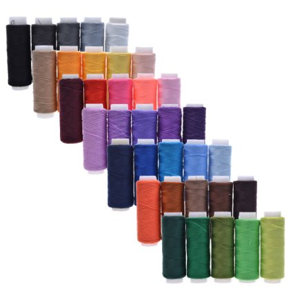 Cosmos ® 35 Spools Assorted Color 200 Yards Each Unit Polyester Sewing Thread