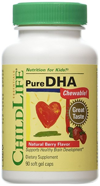 Child Life Pure DHA Dietary Supplement, 90 Soft Gel Capsules (Pack of 2)