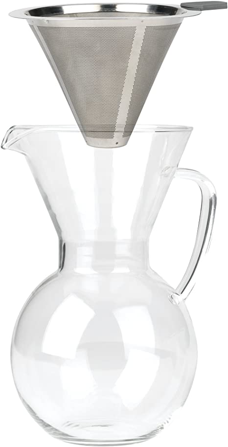 Bailetti Pourover Drip Coffee with Glass Carafe