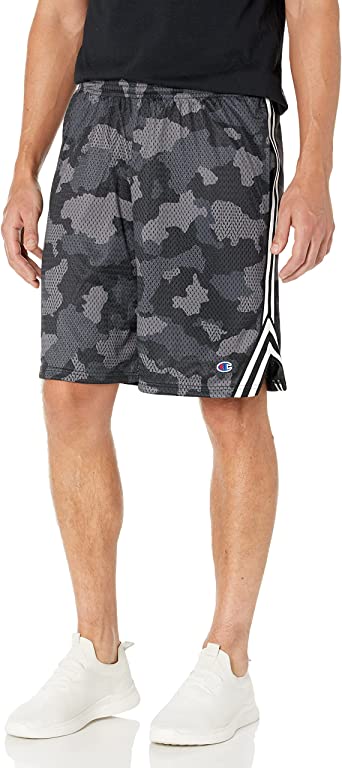 Champion Men's Mesh Shorts, Men's Lacrosse Shorts, Comfortable Men's Athletic Shorts, Iconic 'C' Logo 9" Inseam