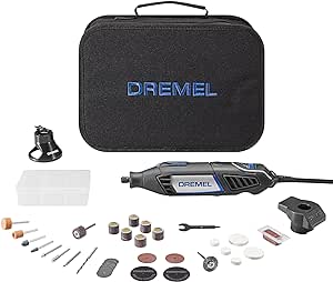 Dremel 4000-2/32 Variable Speed Rotary Tool Kit-Engraver, Polisher, and Sander- Perfect for Cutting, Detail Sanding, Engraving, Wood Carving, and Polising- 2 Attachments & 32 Accessories