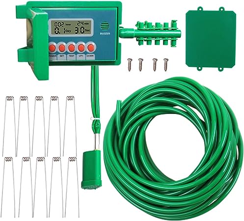 Yardeen Smart Watering Timer with Automatic Sprinkler System Drip Irrigation Controller Color Green