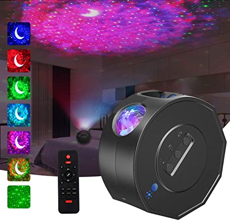 LED Star Light Projector, 3-in-1 Rechargeable Starry Night Light with Nebula Cloud, Galaxy, Moon Sky Projector Lamp with 26 Light Modes & Remote Control &Timer for Kids Adults Bedroom Party Wedding