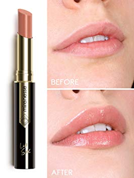 Mirenesse Lip Sex Plump & Fill Tint, Hydrating Plumping Lipstick Balm with Tint and Vitamin C   Vitamin E, Vegan and Toxin Free, 1 Raw Nude .07 oz