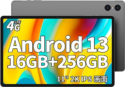 【2023 NEW Android 13 タブレット 11インチ】TECLAST T50Pro タブレット G99 8コアCPU 2.2Ghz 、16GB(8 8拡張) 256GB 1TB拡張、2000*1200解像度 2K IPSディスプレイ、SIMフリー タブレット 4G LTE、8000mAh 18W急速充電 六軸 ジャイロスコープ Bluetooth5.2 2.4G/5G WiFi AIカメラ20MP/8MP OTG転送 GMS認証 無線投影 児童守護 顔認識 日本語取扱説明書付き、ゲームタブレット