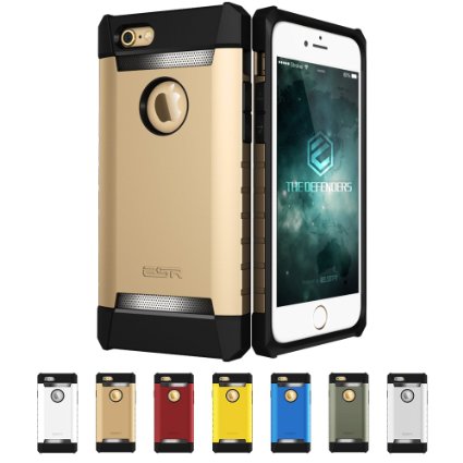 iPhone 6s Plus Case iPhone 6s Plus Rugged Case iPhone 6s Plus Heavy Duty Case ESR Full Body Armor Patented Tri-Layer Shock Absorbing Drop-Protect Bumper Case for iPhone 6s PlusShielder Gold