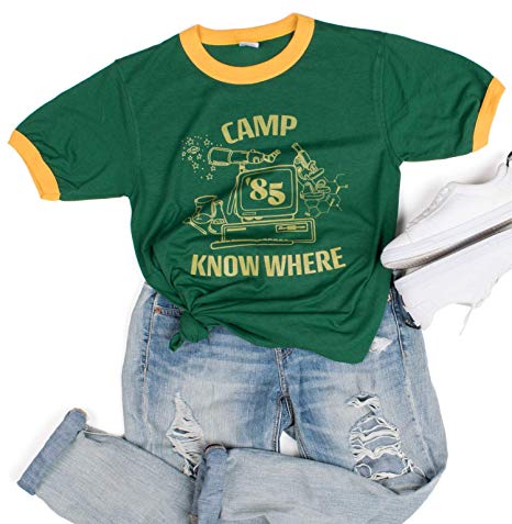 Camp Know Where Ringer Tee Shirt TV Show Unisex